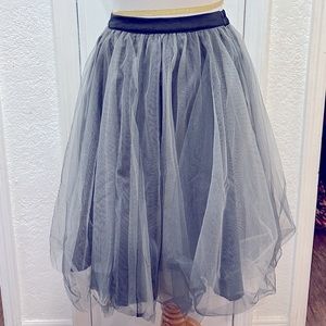 Gray tule skirt